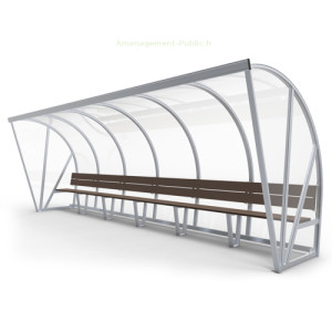 Banc de touche couvert 12 Places