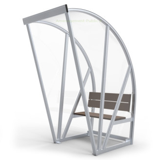 Banc de touche couvert 2 places Banc de touche couvert 2 places pour aménagements sportifs extérieurs