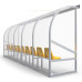 Abri de touche à sièges baquet 10 places Abri de touche monobloc 10 sièges baquet