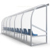 Abri de touche à sièges baquet 12 places Abri de touche monobloc 12 sièges baquet