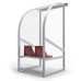 Abri de touche à sièges baquet 2 places Abri de touche monobloc 2 sièges baquet