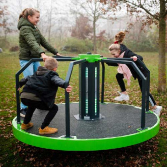 Carrousel à LED interactif pour aires de jeux