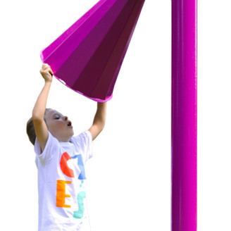 Tubes acoustiques pour aires de jeux extérieurs