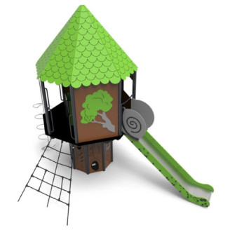 Structure multi-activités pour aires de jeux extérieur 
