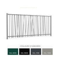 Clôture métallique Bambou