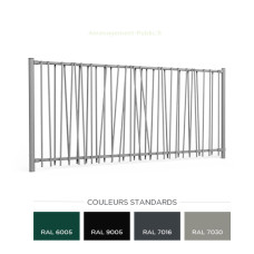 Clôture métallique Bambou