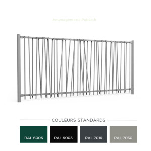 Clôture métallique Bambou