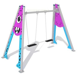 Balançoire pour aires de jeux sur le thème des monstres