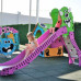Toboggan pour aires de jeux sur le thème des monstres