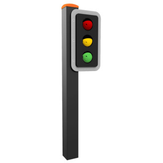 Panneau de circulation Feu tricolore pour circuits et parcours enfants
