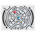 Labyrinthe circulaire Thêta Labyrinthe à cercles concentriques pour aire de jeux