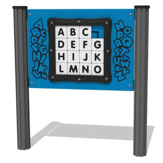 Jeu de taquin puzzle Alphabet Puzzle coulissant des lettres de l'alphabet pour aire de jeux extérieure