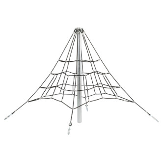 Pyramide en filet de corde de 2m pour aire de jeux