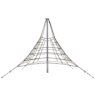 Pyramide en filet de corde de 2.7m pour aire de jeux