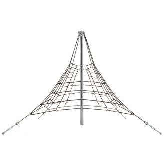 Pyramide en filet de corde de 2.7m pour aire de jeux