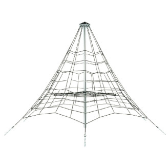 Pyramide en filet de corde de 3.5m pour aires de jeux 
