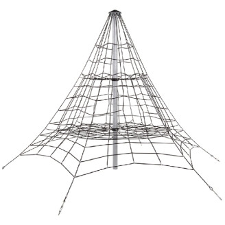 Pyramide en filet de corde de 4.5m pour aires de jeux