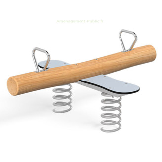 Jeu sur ressort 4 places en bois de robinier