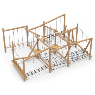 Parcours obstacles en bois de robinier