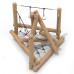 Structure pour aires de jeux extérieures en bois de robinier