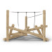 Structure pour aires de jeux extérieurs en bois de robinier