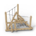 Structure pour aires de jeux extérieurs en bois de robinier