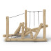 Structure pour aires de jeux extérieurs en bois de robinier