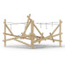 Structure pour aires de jeux extérieures en bois de robinier