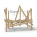 Structure pour aires de jeux extérieures en bois de robinier