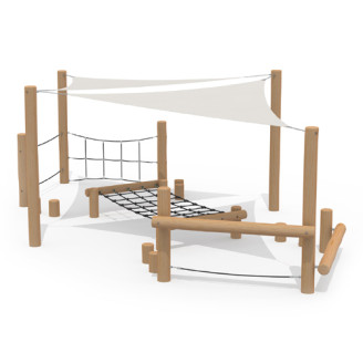 Parcours obstacles en bois de robinier