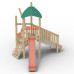 Structure pour aires de jeux extérieurs en bois de robinier
