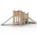 Structure de jeux extérieurs en bois de robinier