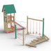 Structure pour aires de jeux extérieurs en bois de robinier