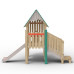 Structure pour aires de jeux extérieurs en bois de robinier