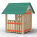Maisonnette pour aires de jeux extérieurs en bois de robinier