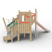 Structure de jeux extérieurs en bois de robinier