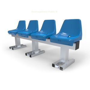 Banc de touche extérieur 4 sièges