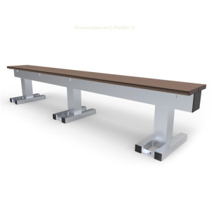 Banc de touche extérieur 5 places