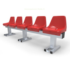 Banc de touche extérieur 5 sièges