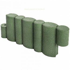 Bordures de bac à sable rondins caoutchouc