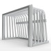 Cage de mini but anti-vadalisme en aluminium