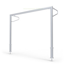 Cage de but fixe avec oreilles 3x2m