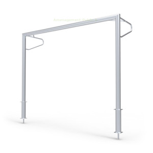 Cage de but fixe avec oreilles 3x2m