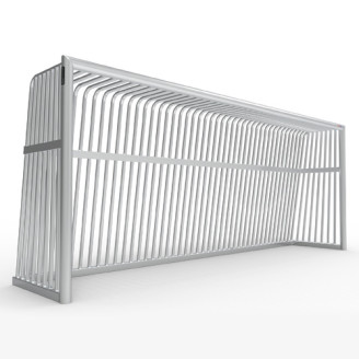 Cage de football anti-vadalisme en aluminium