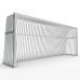 Cage de football anti-vadalisme en aluminium