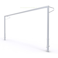 But de foot à 11 fixe avec oreilles 7,32x2,44m