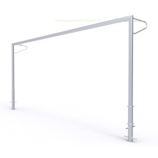 But de foot à 11 fixe avec oreilles 7,32x2,44m