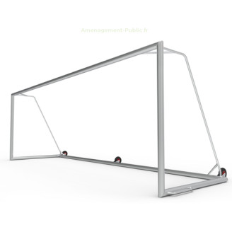 Cage de foot en aluminium avec roulettes