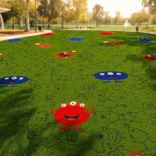 Gazon à thème Monstres