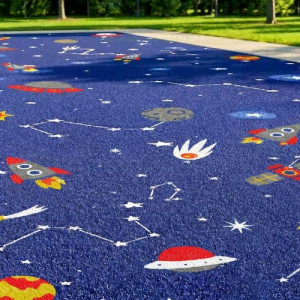 La création de gazon synthétique à thème sur mesure